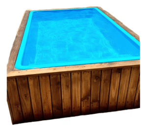 Piscina de Fibra Com Deck 3.05x1.55x80