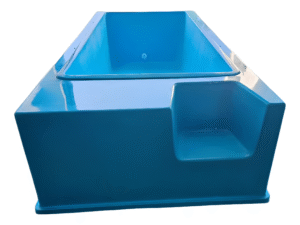 Piscina de Fibra Com Deck 3.5x1.5x80