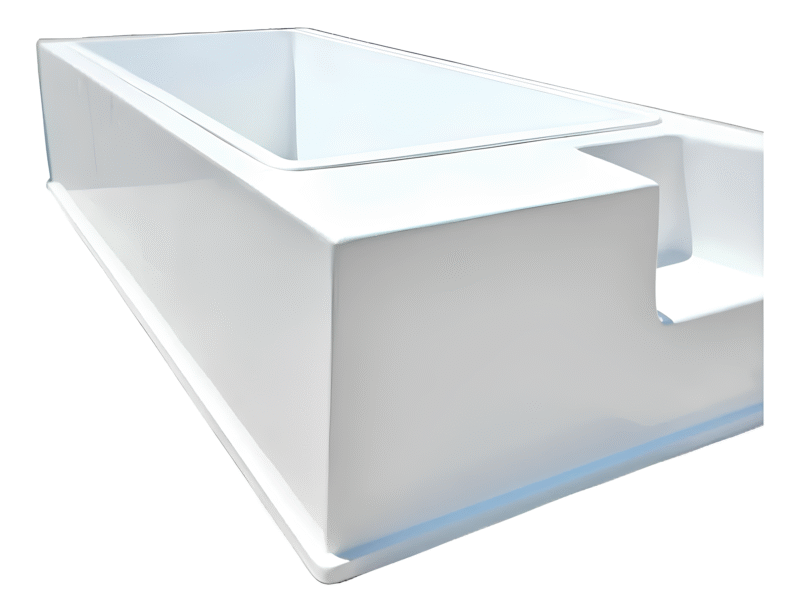 Piscina de Fibra Com Deck 3.5x1.5x80